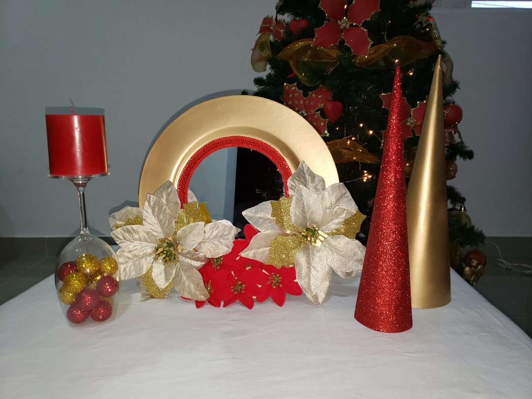 decoración y accesorios - Centro de mesa de navidad. 