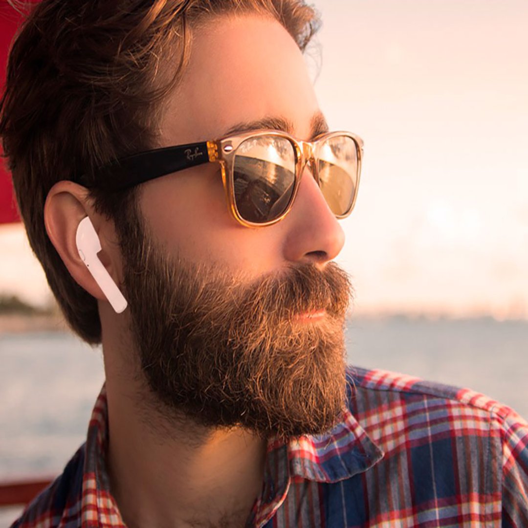 accesorios para electronica - Audífonos Bluetooth Con Cargador Portátil Incluido, Tipo iP7S  Hands Free Manos