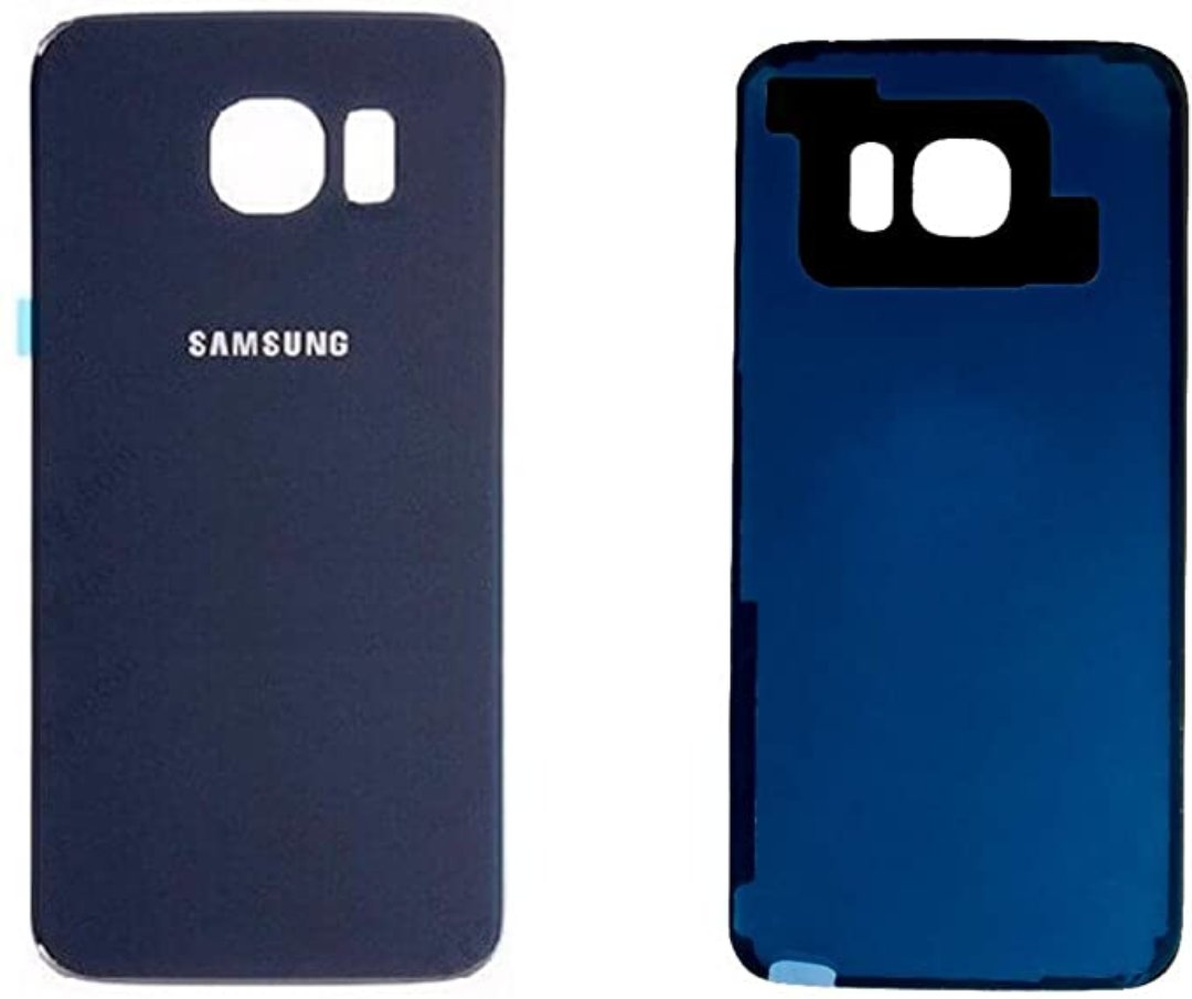 celulares y tabletas - TAPA TRASERA DE SAMSUNG S6 EDGE AZUL ORIGINAL 