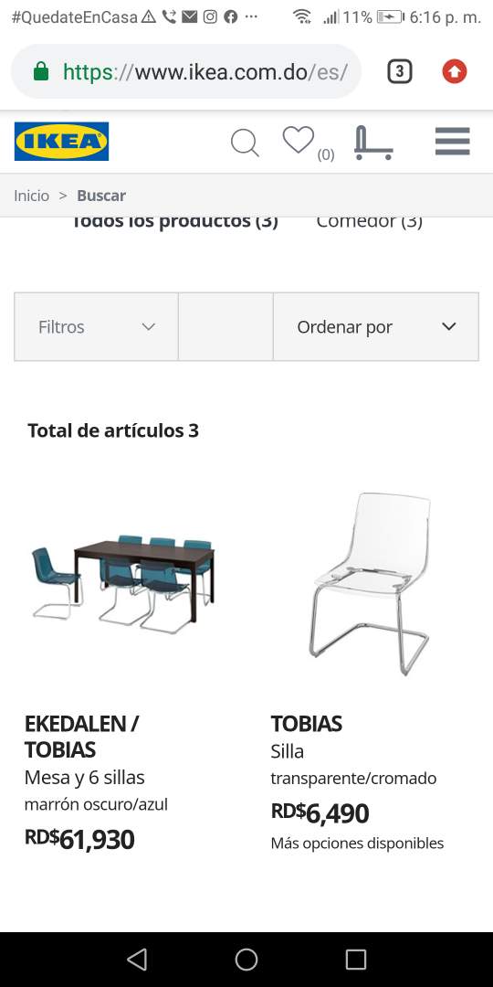 muebles y colchones - Sillas  tobias Ikea 