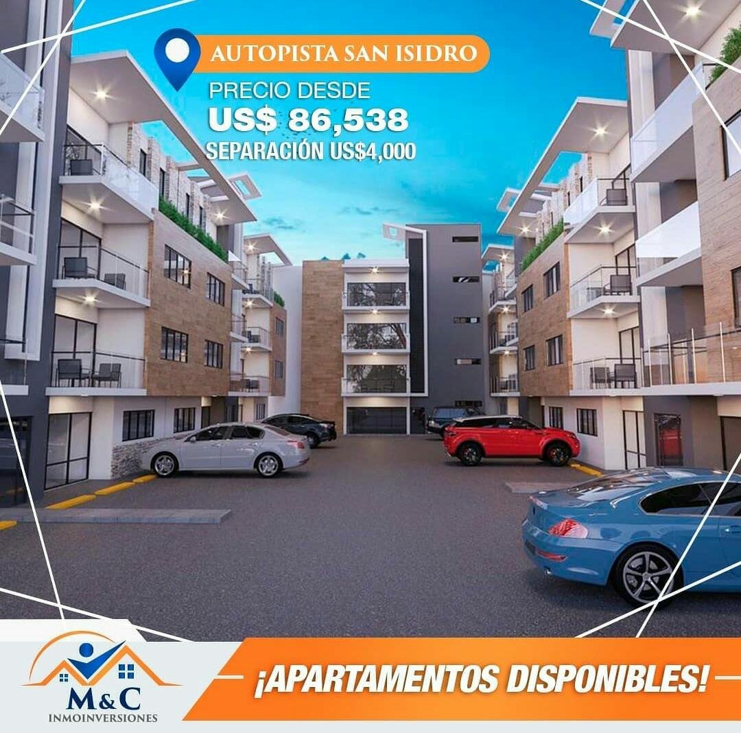 apartamentos - APARTAMENTOS EN VENTA UBICADOS EN LA AUTOPISTA DE SAN ISIDRO.. 
