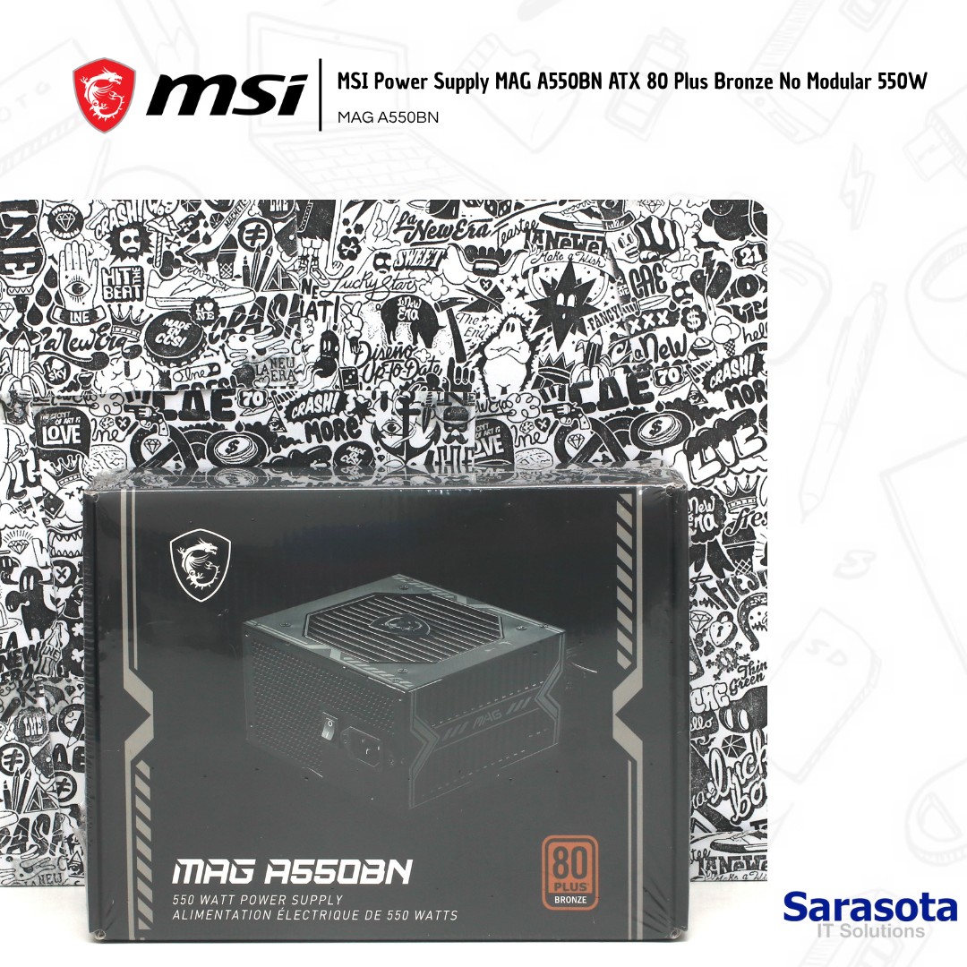 accesorios para electronica - Msi Power Supply MAG A550BN ATX 80 Plus Bronze  1