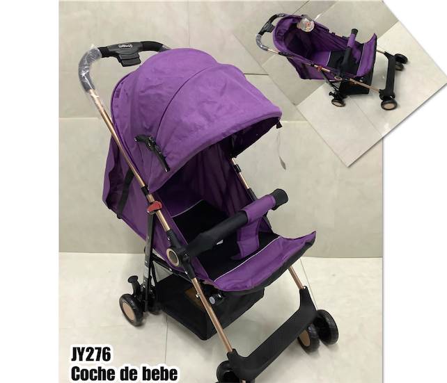 coches y sillas - Coche para bebes reclinable Nuevo color gris - vino y morado  1
