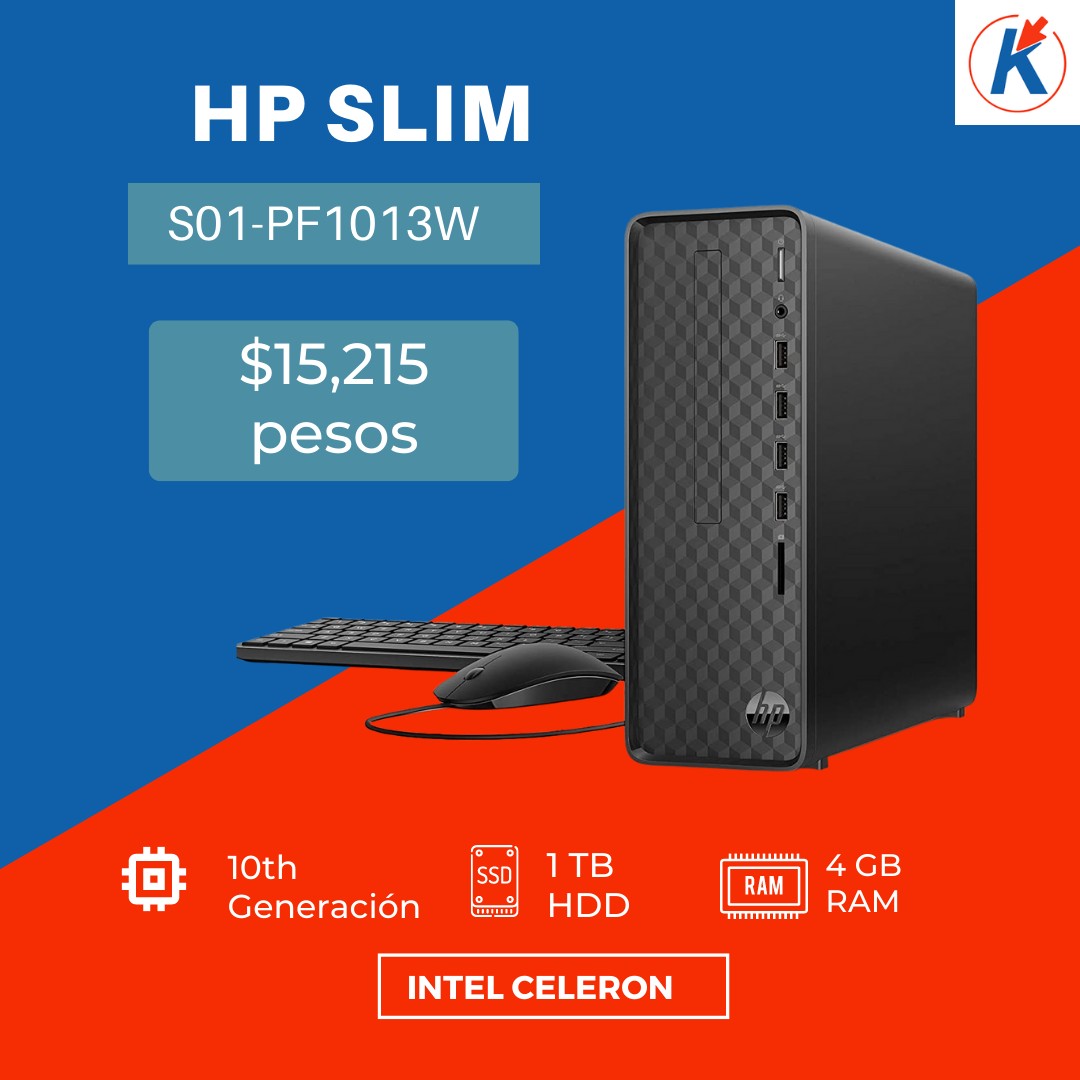camaras y audio - CPU HP SLIM S01-PF1013W