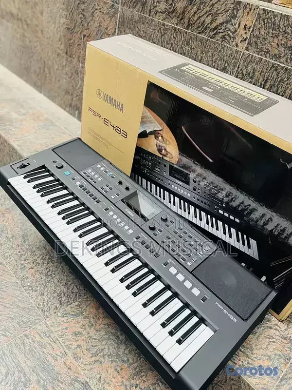 instrumentos musicales - Piano Yamaha Psr-E483 NUEVO 2025 - Incluye: atril  8