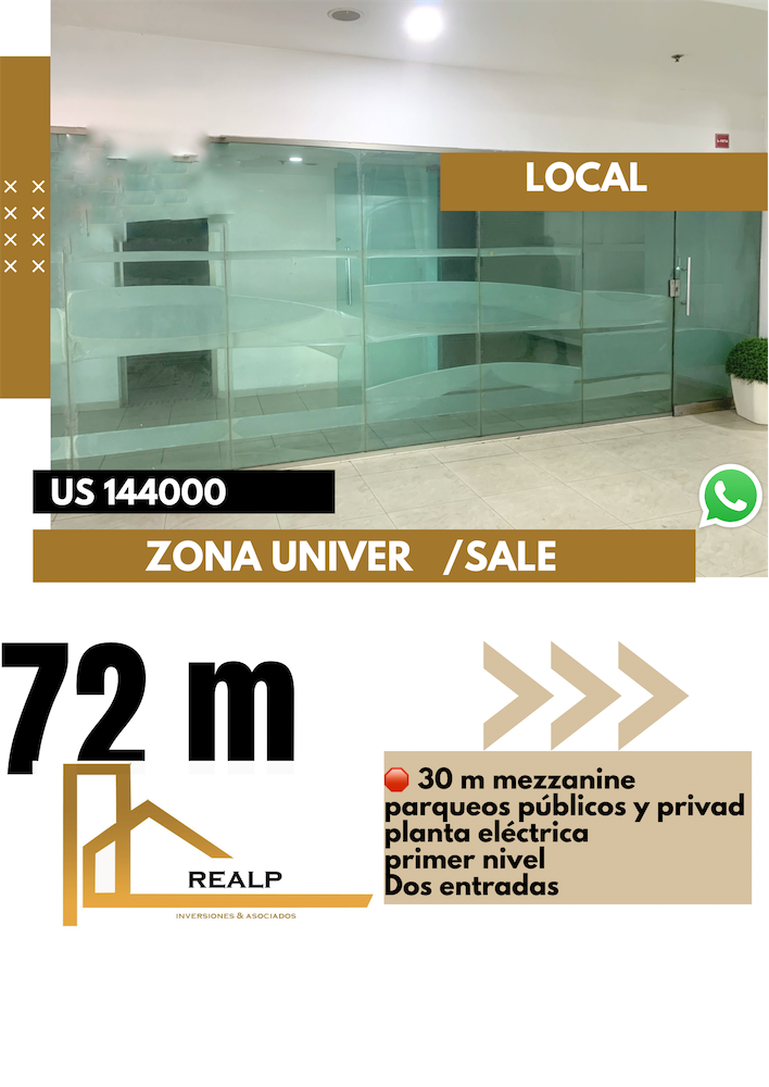 oficinas y locales comerciales - Local venta 72 m+ 30 mezzanine