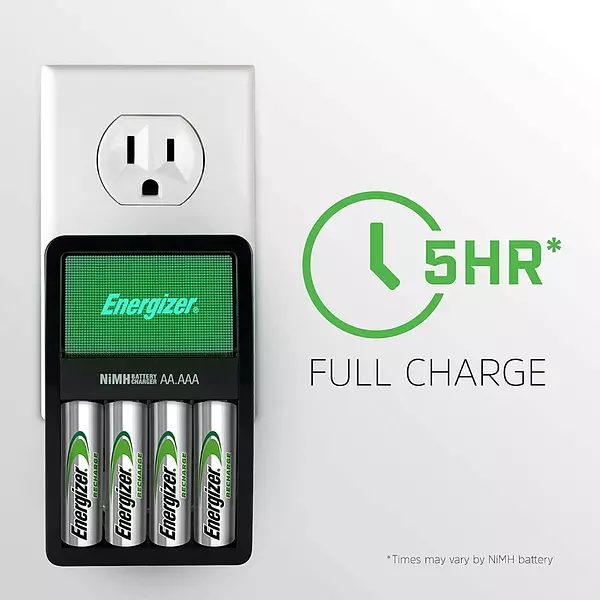 Salud y Equipamiento Médico - Cargador Bateria Energizer Con 4 Baterías Aa Nimh Recargable 3