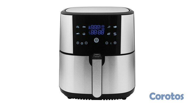 electrodomesticos - Freidora de aire digital de 8 litros gran capacidad de acero inoxidable 
 1