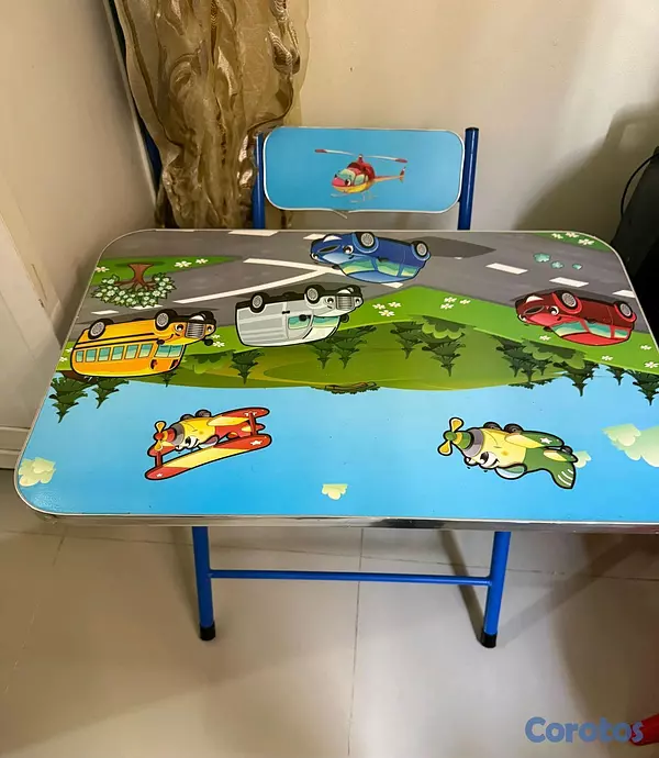 muebles y colchones - ¡¡¡Se vende Mesa y Silla de niños!!!, como nuevo!!! 2