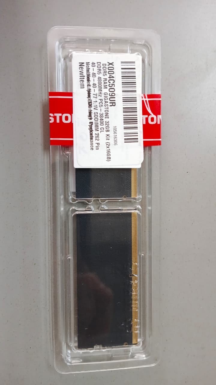 computadoras y laptops - paquete de dos memorias RAM DDR5 32gb 4800mhz.  2