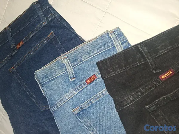 ropa para hombre - Lote de 3 Jeans Rustler Premium para Hombre 4