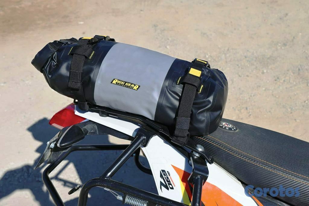 accesorios para vehiculos - Mochila enrollable impermeable para moto de 10L  7