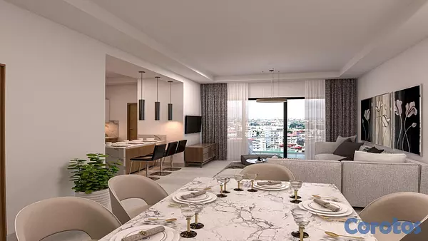 apartamentos - Venta apartamento en construcción con terraza -  Bella Vista, D.N. 3