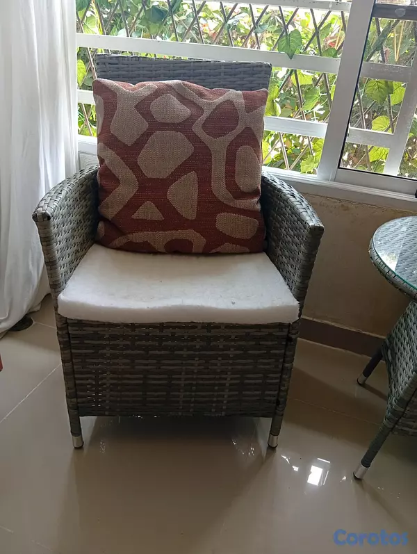 muebles y colchones - Juego de terraza mimbre  4