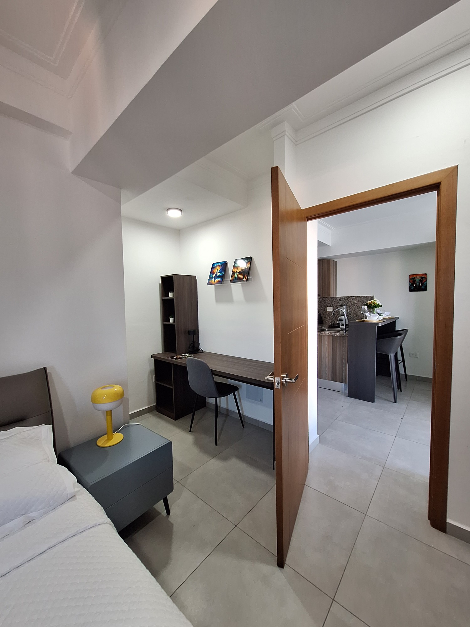 apartamentos - Rento apartamento amueblado moderno con área social 