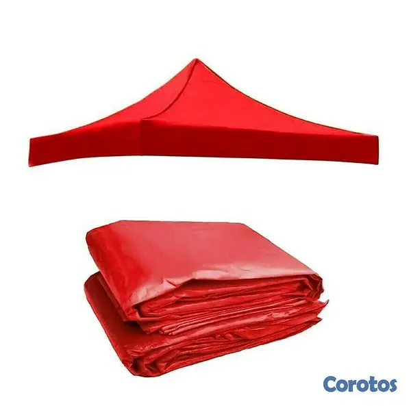 herramientas, jardines y exterior - Lona de Carpa 2x2 metros color Rojo y azul 3