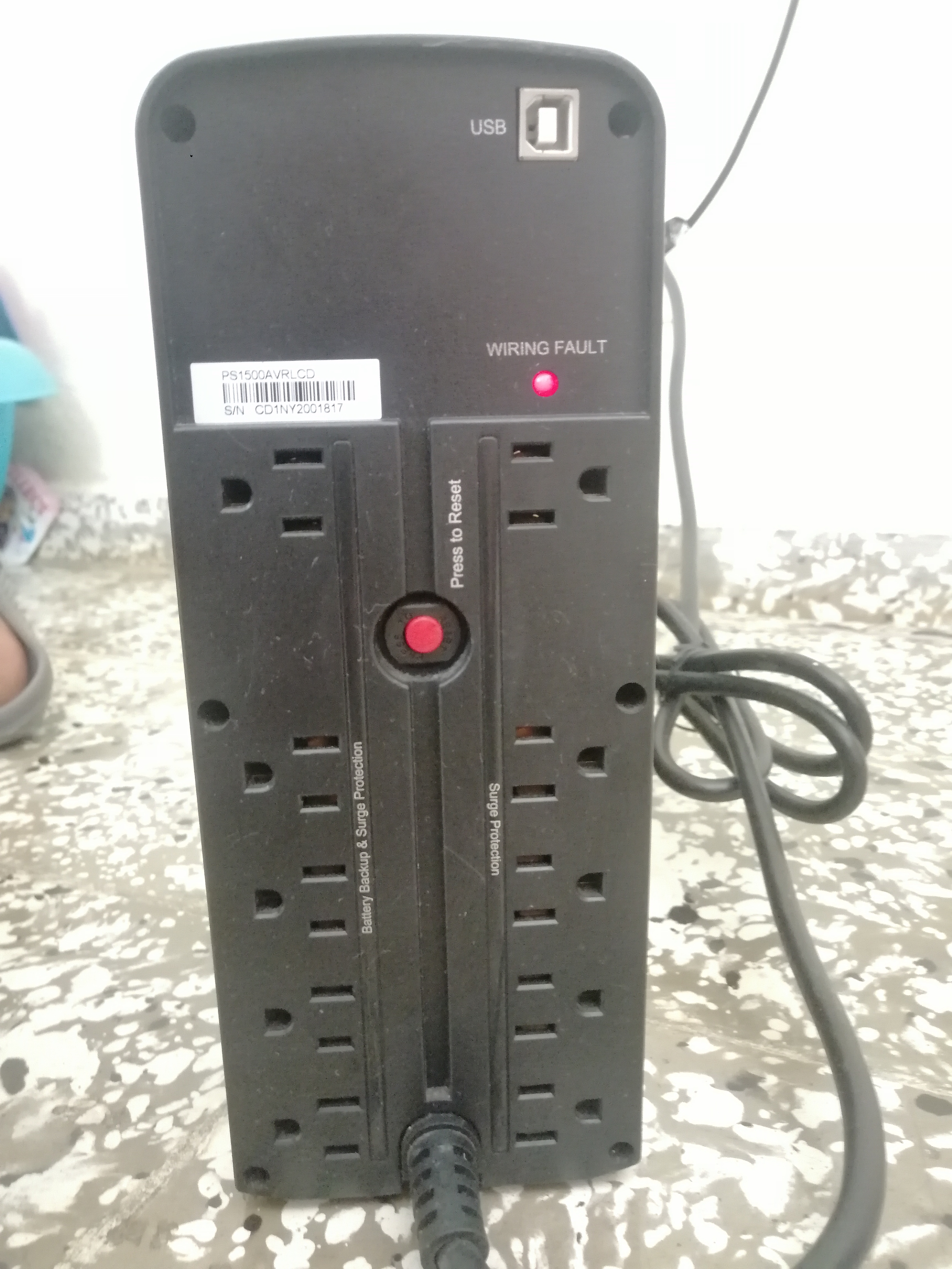 computadoras y laptops - UPS CYBER POWER PS1500AVRLCD 4