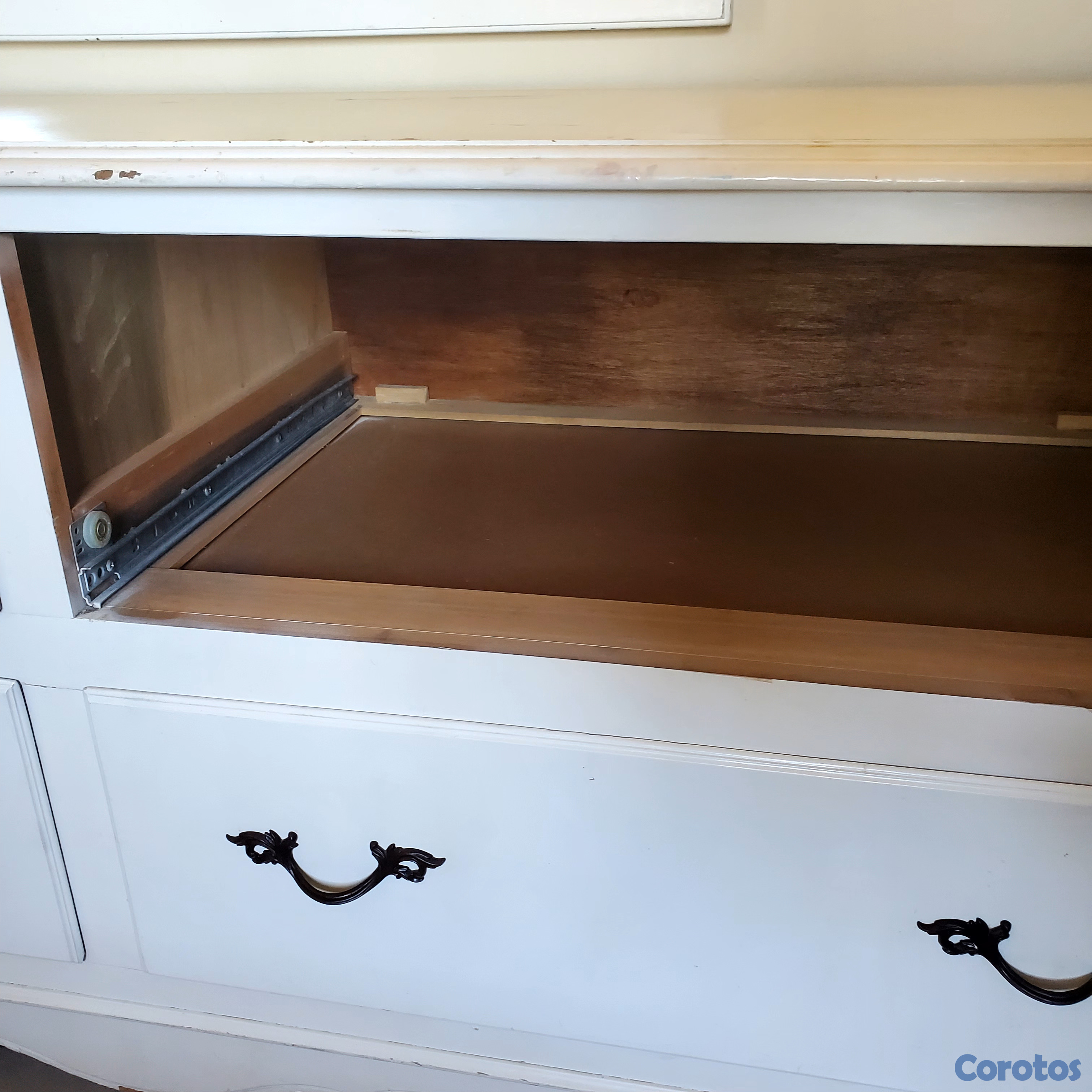 muebles y colchones - Gavetero Comoda 4 cajones. Espejo. Madera Solida 5