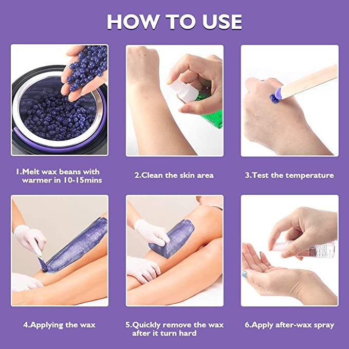 salud y belleza - Kit de depilacion bestidy Horno de Cera + 4 fundas de cera. Calentador depilar 3