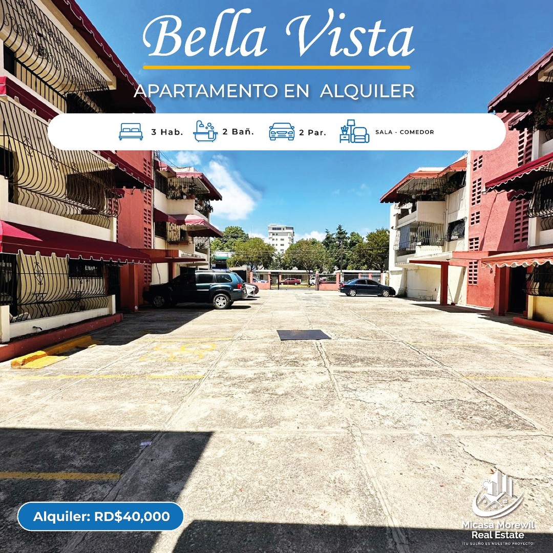 apartamentos - Rento apartamento clásico en Bella Vista 0