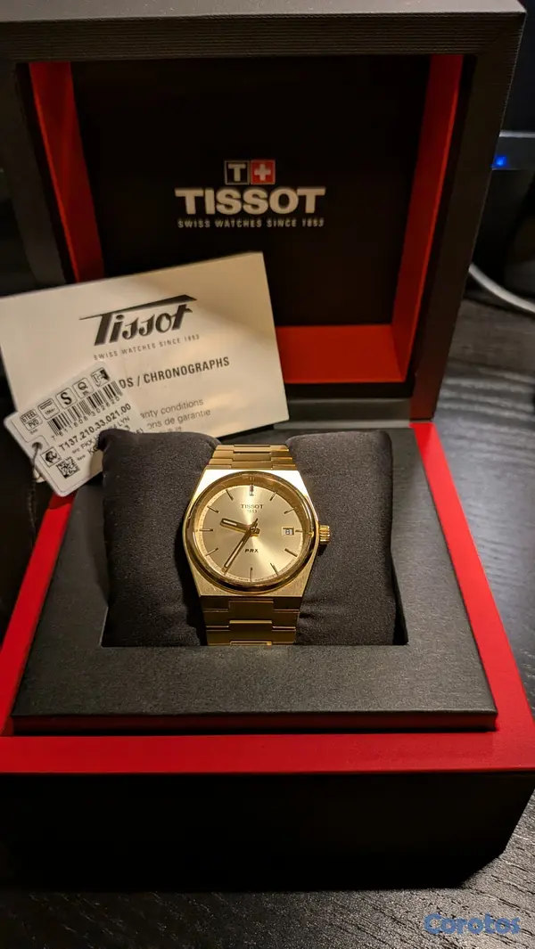 joyas, relojes y accesorios - Tissot PRX Quartz 35 mm Gold 4
