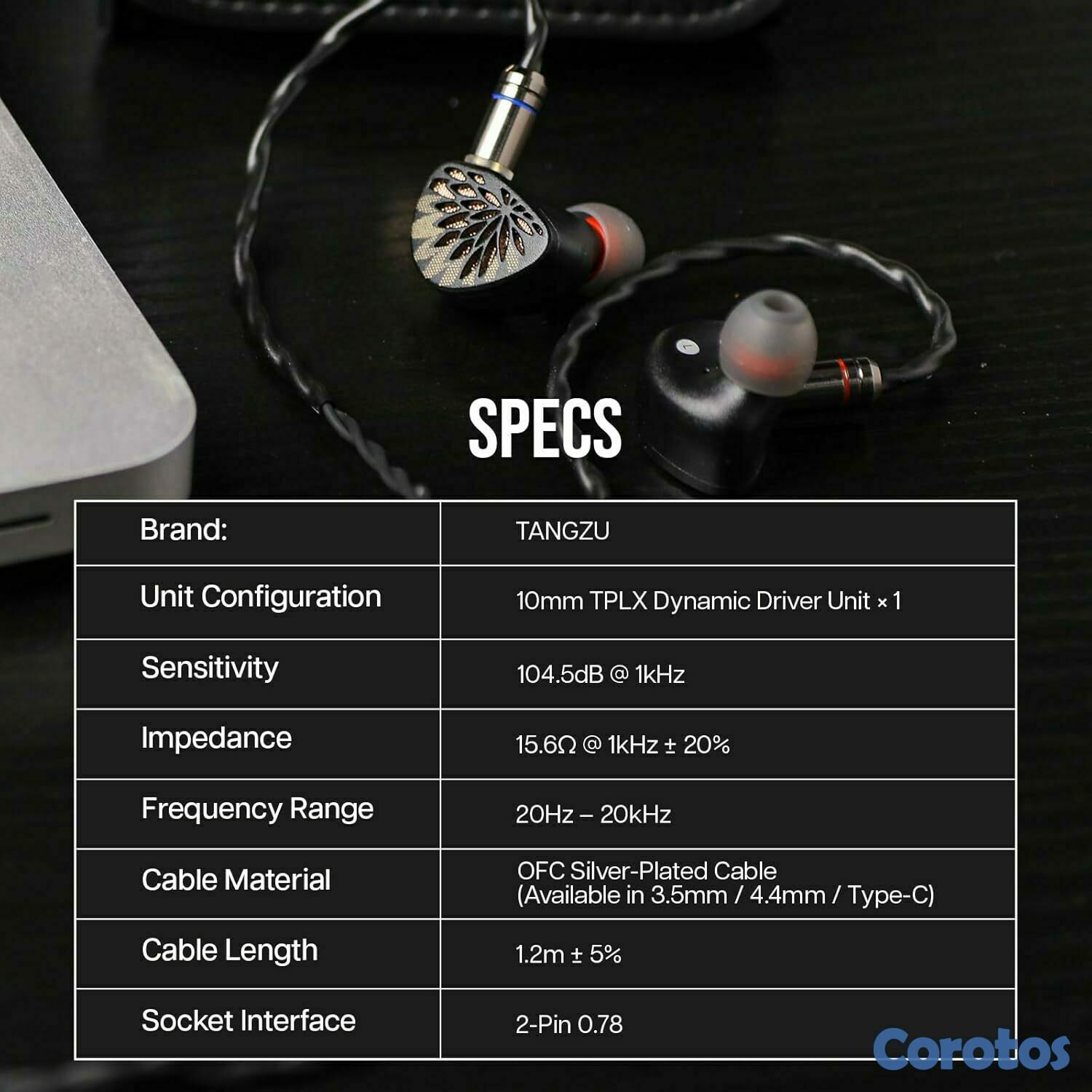camaras y audio - TANGZU YU XUAN JI auriculares IEM 10mm TPLX DD 3.5 7