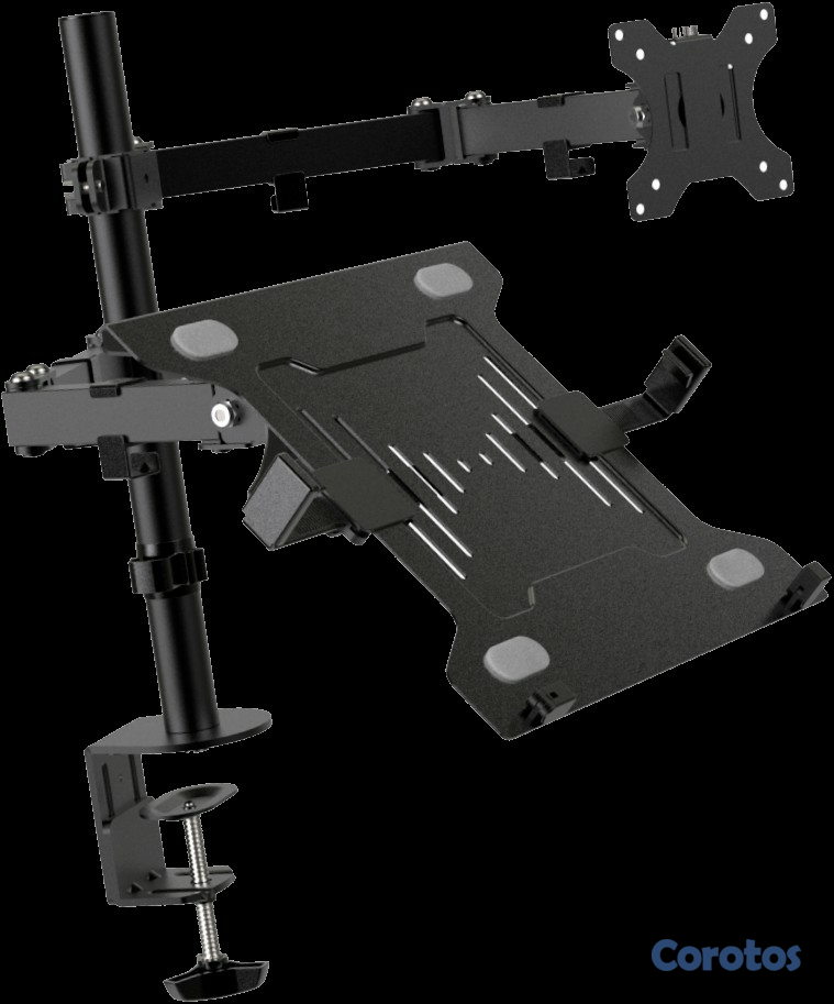 computadoras y laptops - SOPORTE PARA MONITOR Y LAPTOP KLIPX, (15.6" LAPTOPS) - (13 TO 32" MONITOR)  2