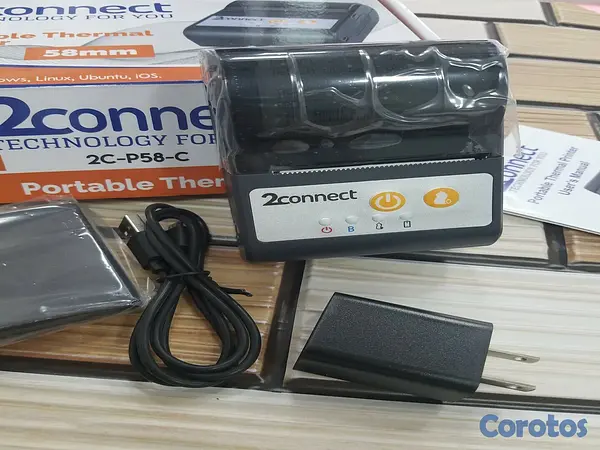 impresoras y scanners - Impresora termica bluetooth y USB de 58mm 2 connect  2
