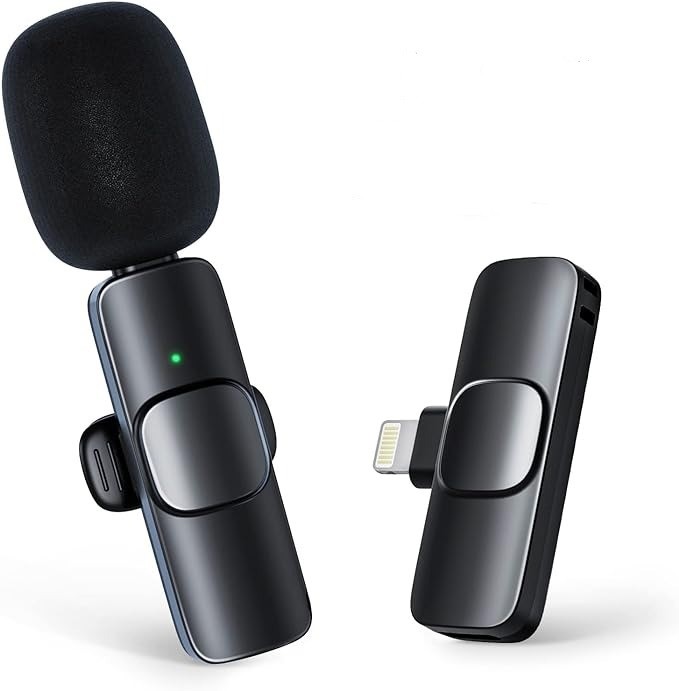 accesorios para electronica - Microfono inalambrico para iPhone y tipo c ideal para entrevista
