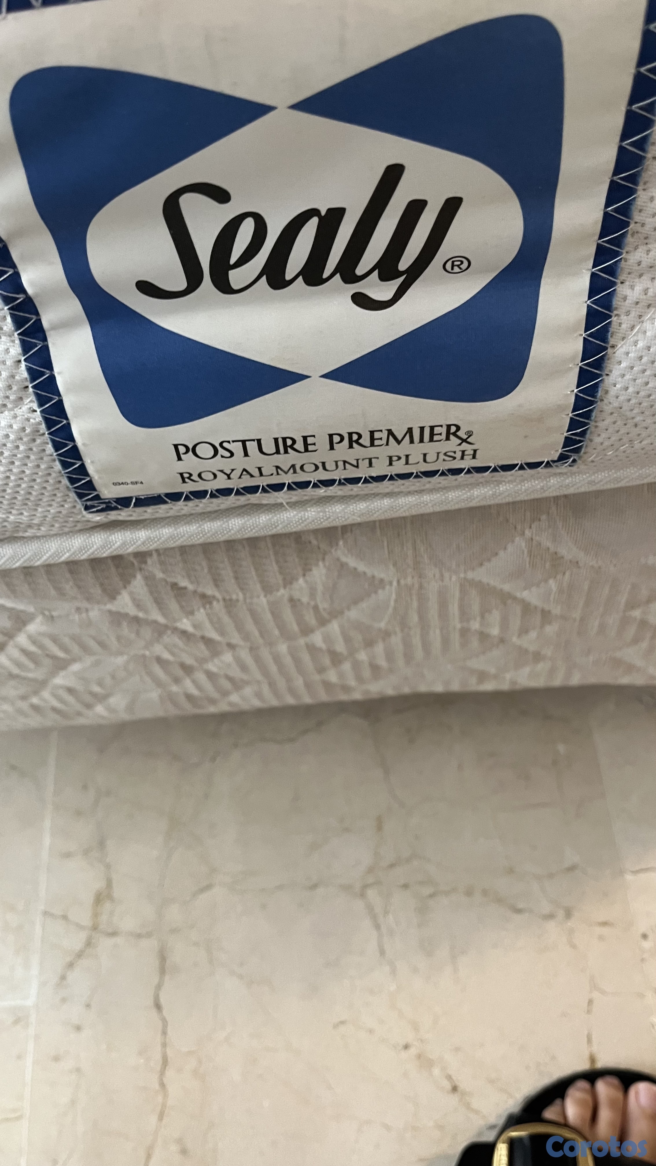 muebles y colchones - 2 camas twin con espaldar entelado 2