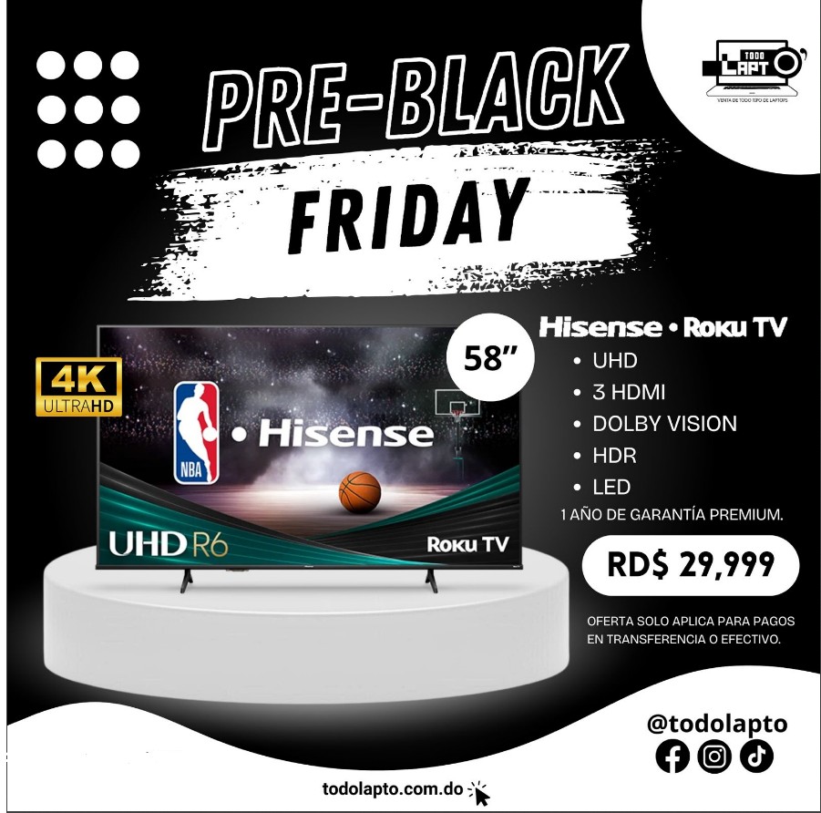 tv - Smart Tv 58´´ Hisense UHD 4K R6 Series