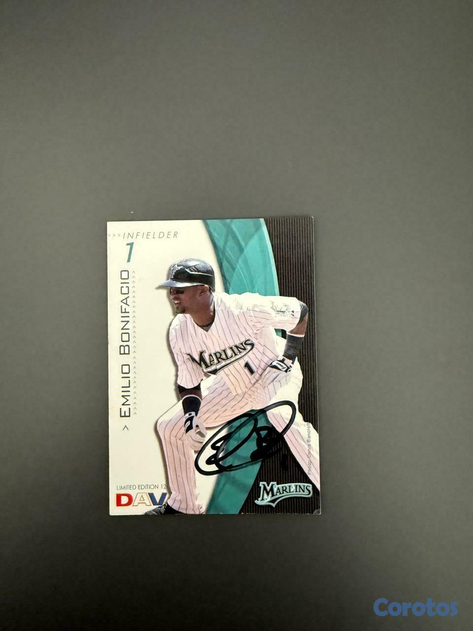 hobby y coleccion - Emilio Bonifacio - Tarjeta de Marlins Autografiada 2