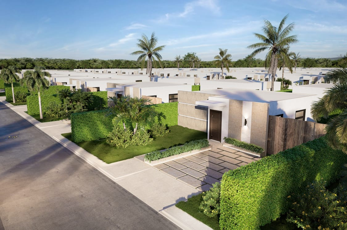 casas - Villas en venta en Punta Cana de 1 y 2 habs con patio privado 2