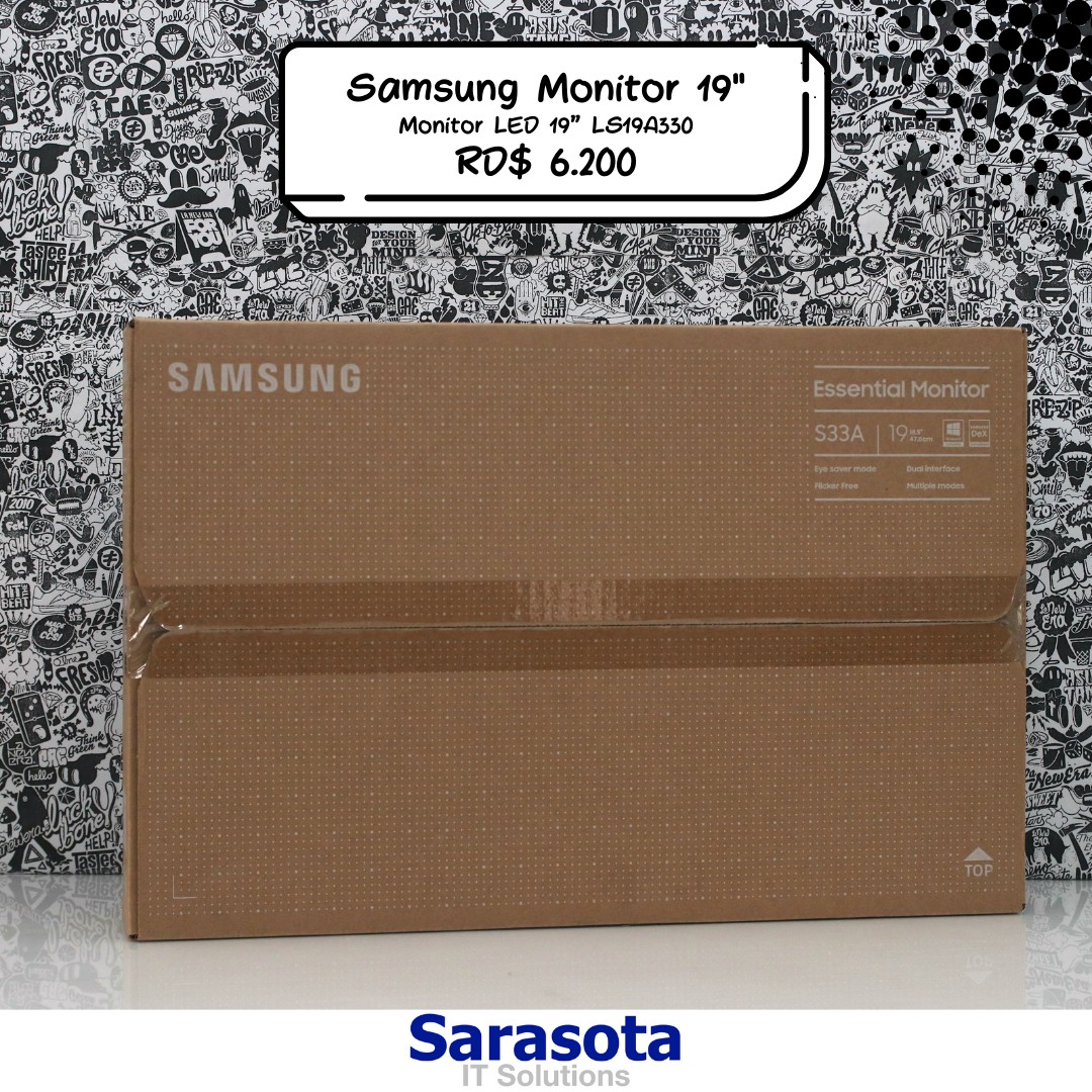 accesorios para electronica - Monitor Samsung 19 plano led modelo S33A 0