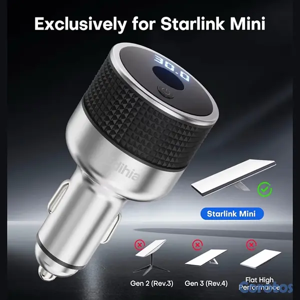 accesorios para electronica - Starlink Mini Cargador de Carro 6