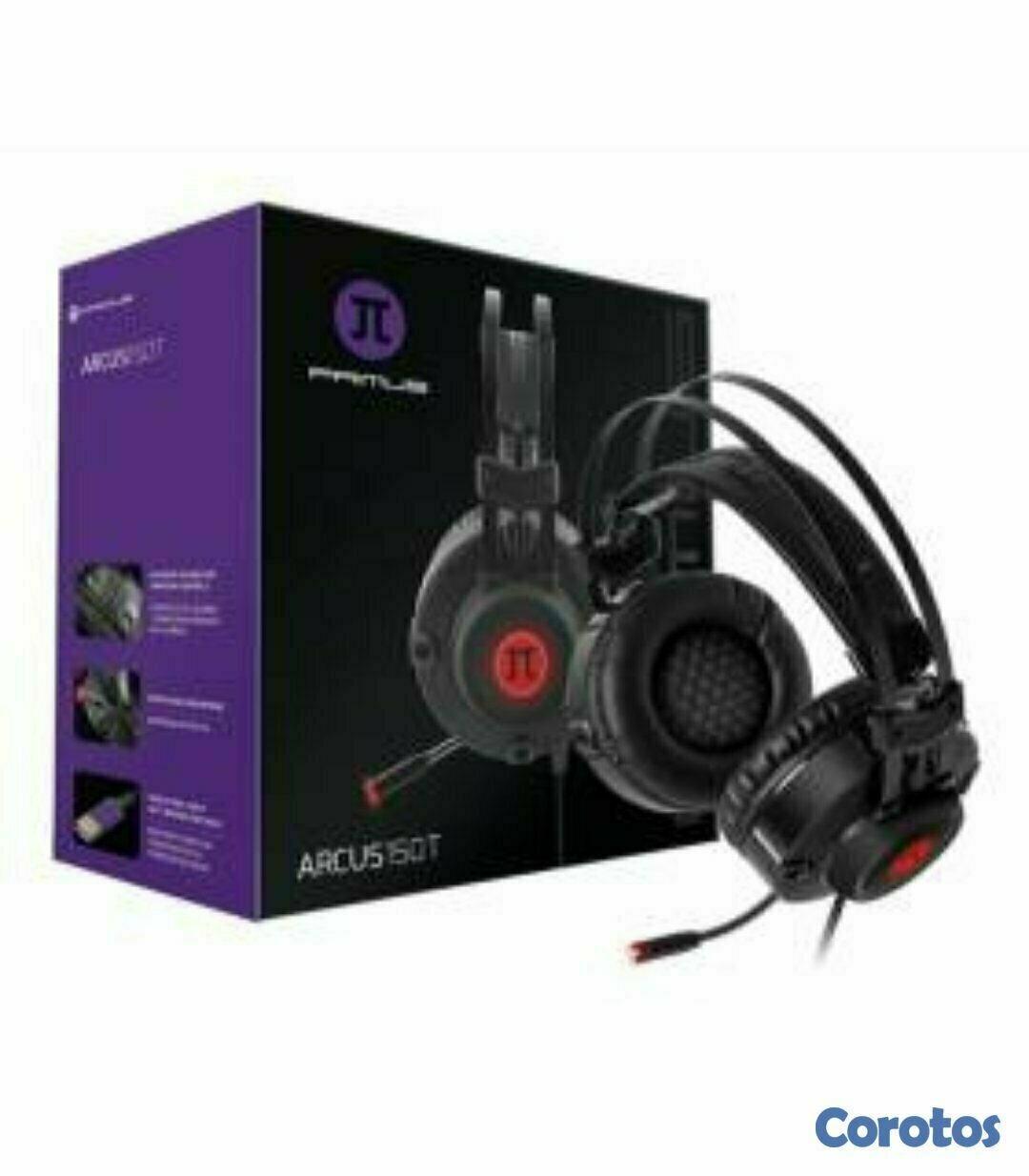 computadoras y laptops - AUDIFONO CON MICROFONO PRIMUS ARCUS 150T, GAMING, SONIDO 7.1, BANDA AJUSTABLE  1