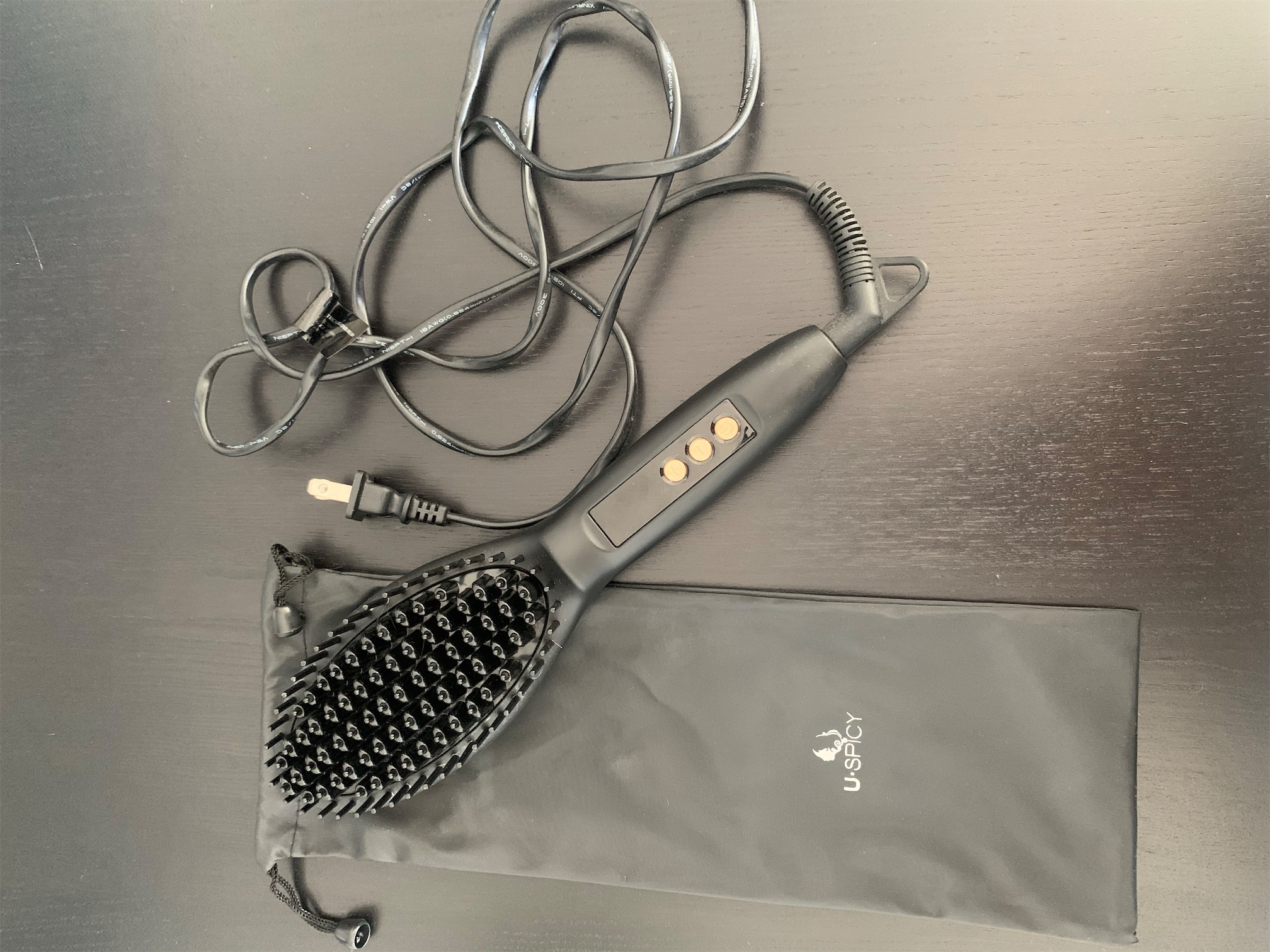 salud y belleza - Cepillo Alisador Uspicy Peine Electrónico