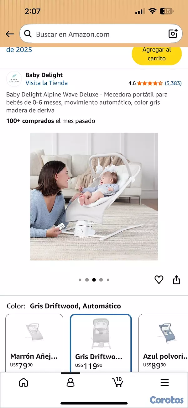 accesorios - Moisés colecho, extractor M5 y manos libre, silla mecedora de bebé y más. 8