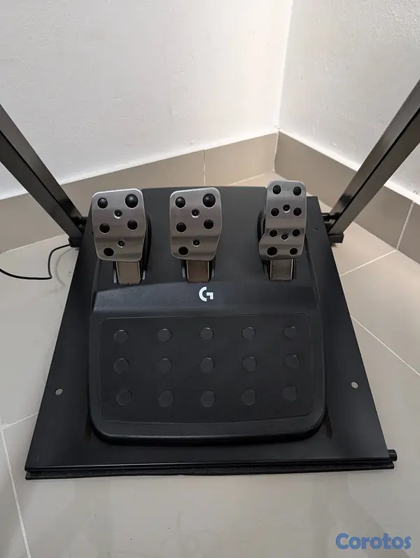 consolas y videojuegos - Logitech G923 + Shifter y stand plegable  5