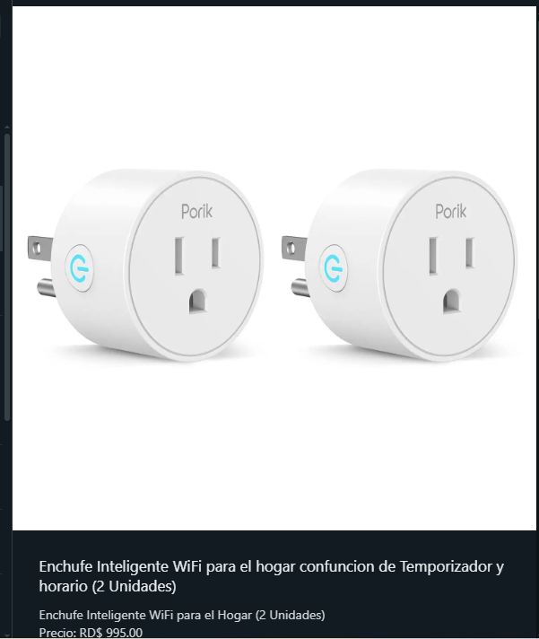 accesorios para electronica - Enchufe Inteligente WiFi para el hogar 1