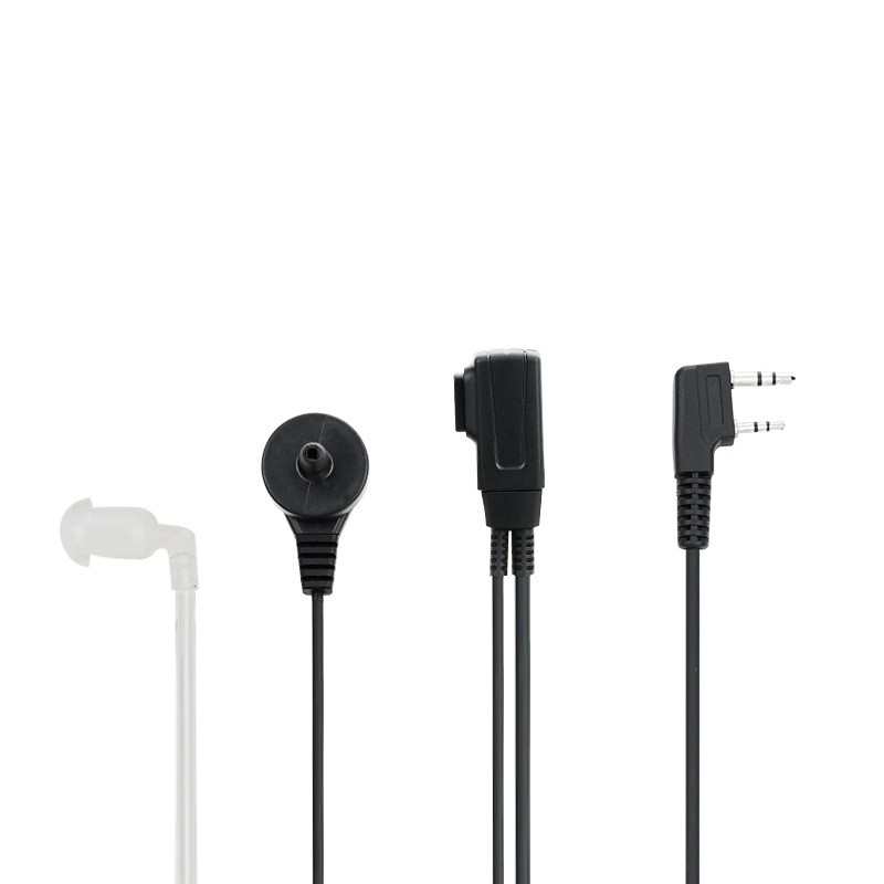accesorios para electronica - Auriculares transparente con micrófono PTT de 2 pines, tubo acústico BAOFENG 3