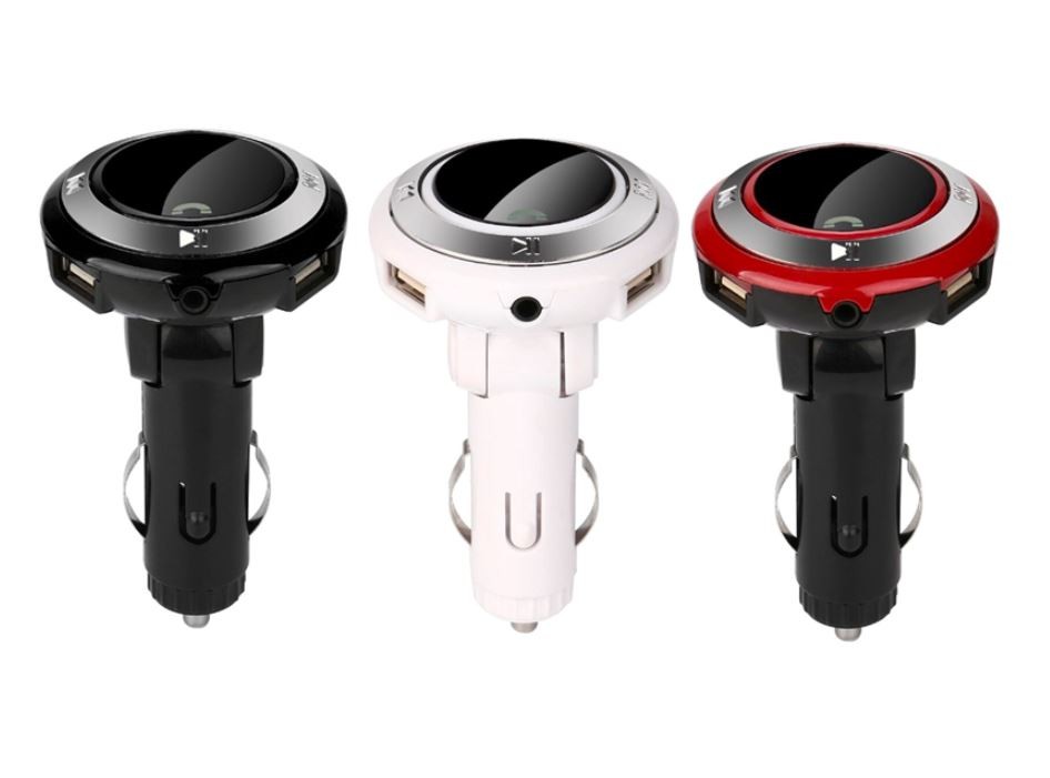 otros electronicos - Adaptador via FM para radio de vehiculos con función bluetooth, USB G9 2