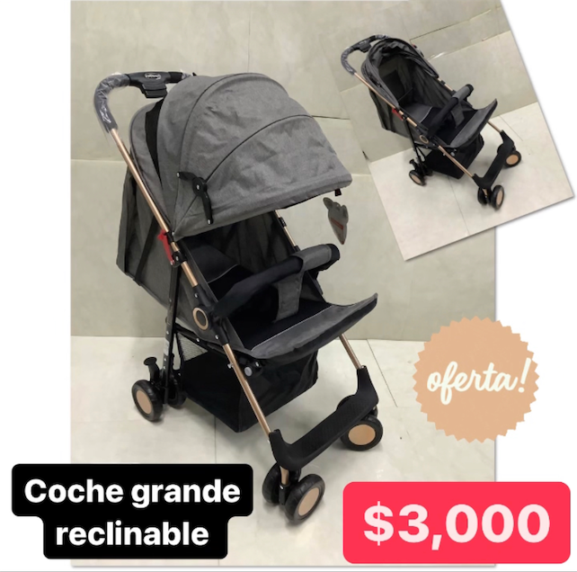 coches y sillas - Coche para bebes reclinable Nuevo color gris - vino y morado 