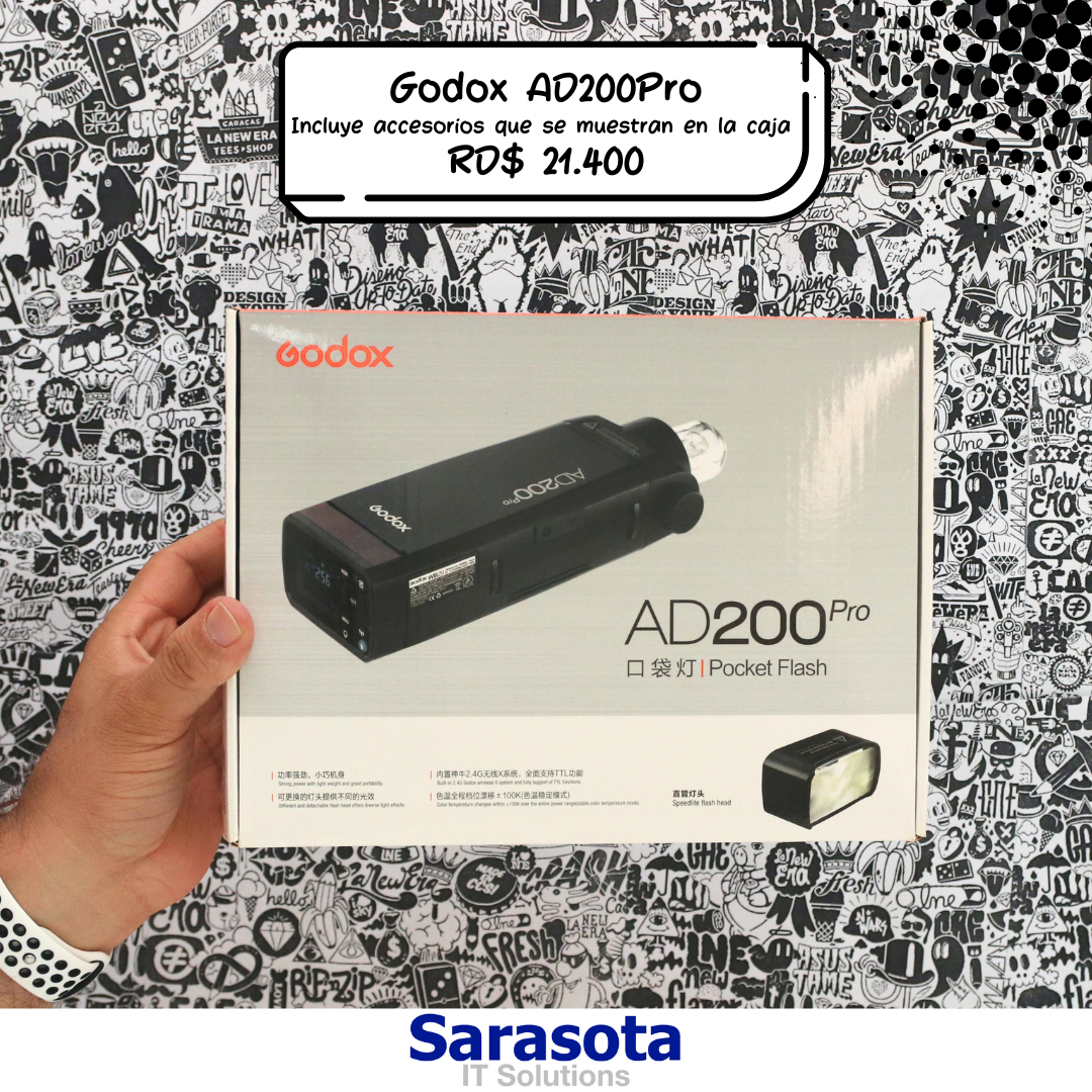 accesorios para electronica - Flash Godox modelo AD200 Pro Fotografía