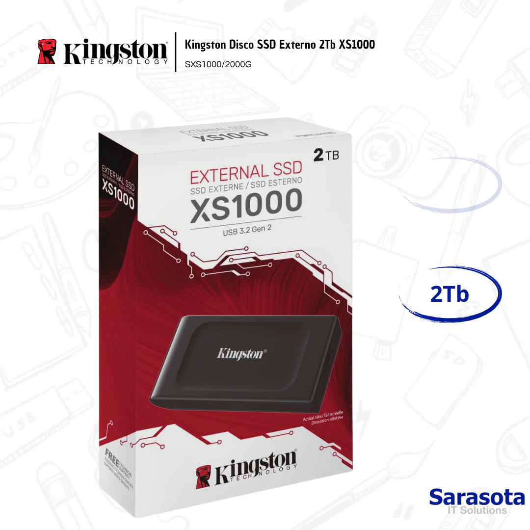 accesorios para electronica - Kingston Disco SSD Externo 2Tb XS1000 1