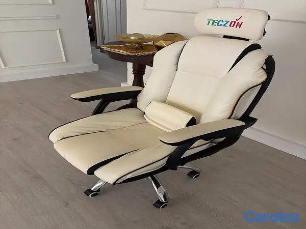 muebles y colchones - Silla blanca ergonómica  4