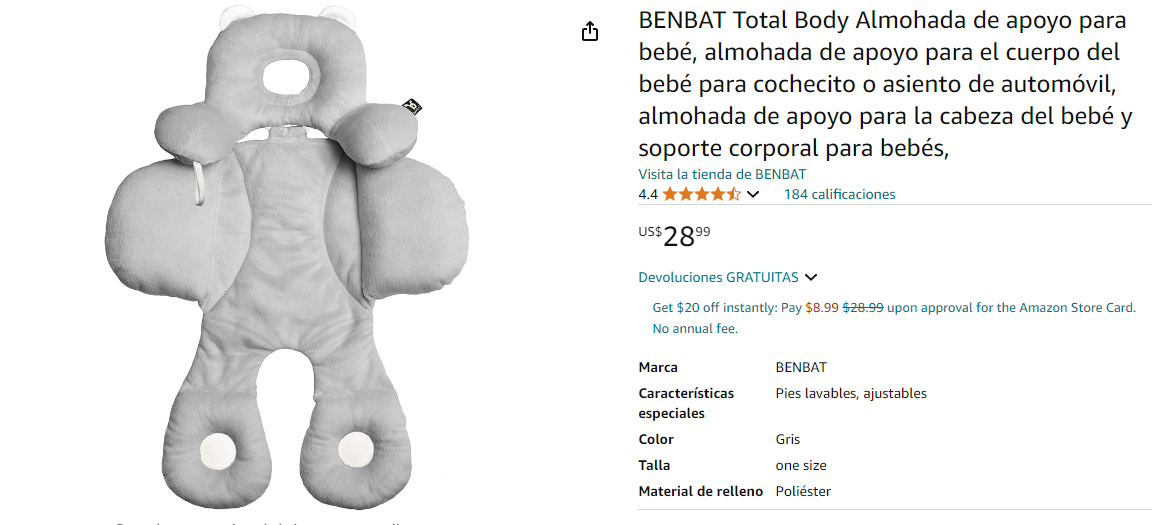 accesorios - Almohada de apoyo 