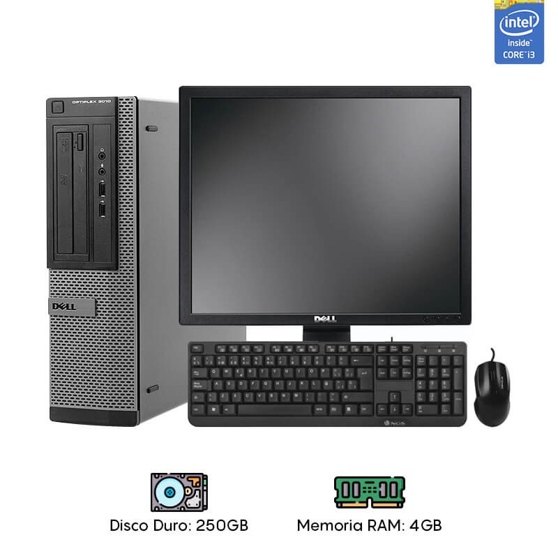PC COMBO Dell 7010 Core i3 de 3ra gen / 4gbram / 300gb disco / Monitor Dell 17´´