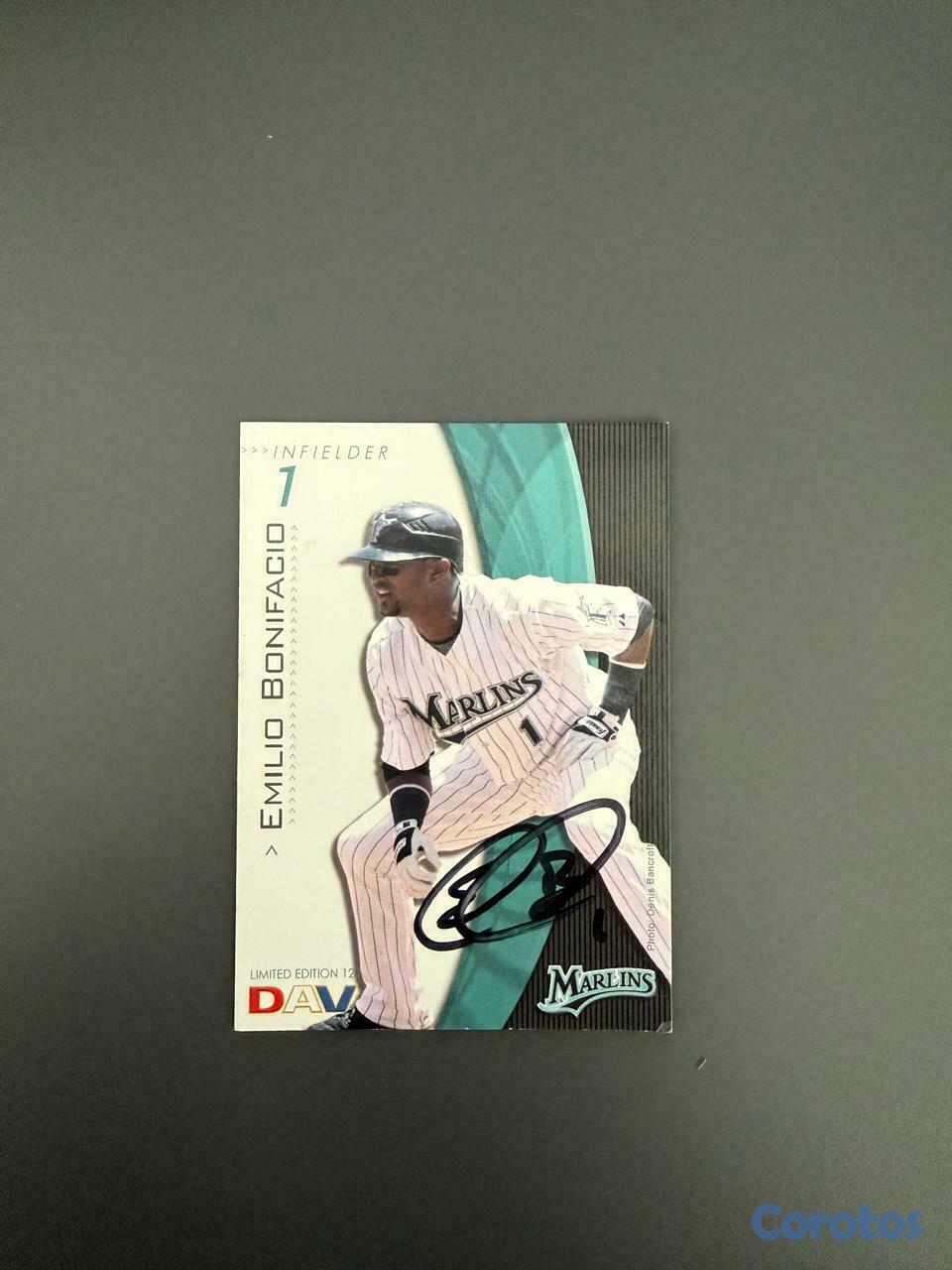 hobby y coleccion - Emilio Bonifacio - Tarjeta de Marlins Autografiada 3