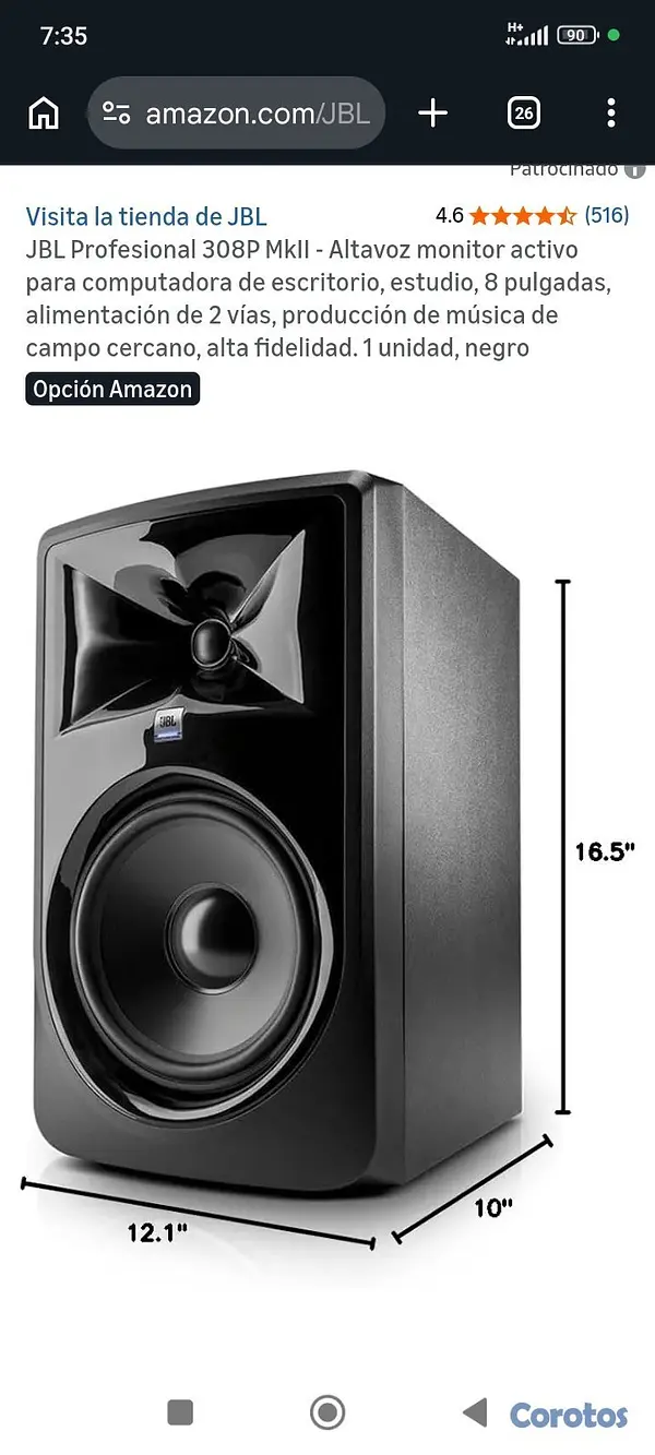camaras y audio - JBL Profesional 308P MkII  12